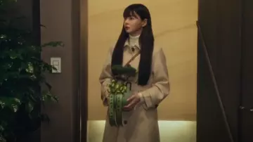 Belt­ed Sin­gle Wool Coat worn by Oh Soo Ah (Kwon Nara) in Itaewon Class Season 1 Episode 12