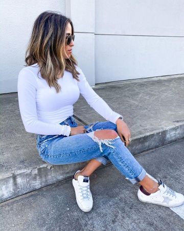 Pantalones vaqueros de Alexis en la cuenta de Instagram @alexis.belbel