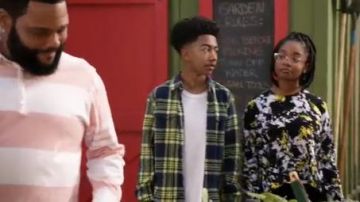 Impression en noir Pull porté par Diane Johnson (Marsai Martin), en black-ish Saison 6 Épisode 19