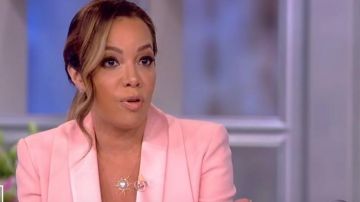 Balmain Belt­ed Dou­ble-breast­ed Crepe worn by Sunny Hostin on The View March 25, 2020