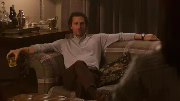 Lacoste Long Sleeve Sweater in Grey worn by Mickey Pearson (Matthew McConaughey) in The Gentlemen