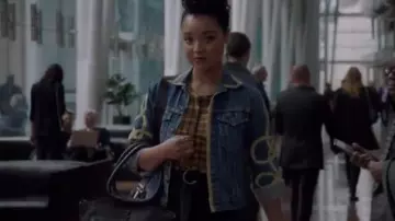 Den­im Jack­et worn by Kat Edison (Aisha Dee) in The Bold Type Season 4 Episode 10