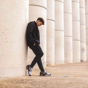 Zapatillas Nike Air Max Plus III Black / University Red-White-Black usadas por Inoxtag en su cuenta de Instagram @inoxtagytb