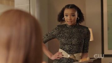 Imprimer en noir et Blanc Robe portée par Vanessa (Jade Payton) dans Dynastie (Saison 3)