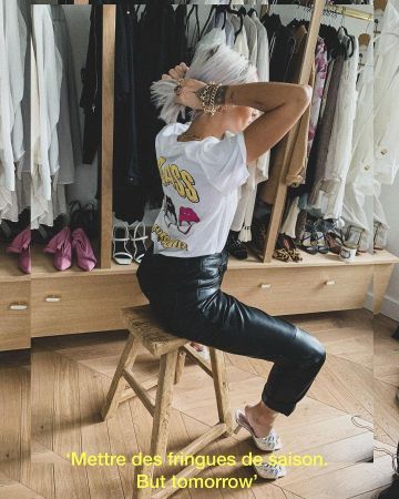 Le pantalon en similicuir de Camille Callen sur son compte Instagram @noholita