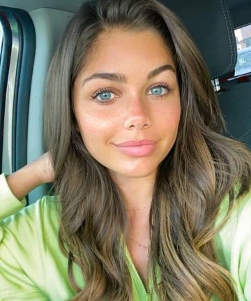 C. Dahl Diamond Drop Lariat Collier porté par Hannah Ann Sluss Instagram Histoire le 28 Mars 2020