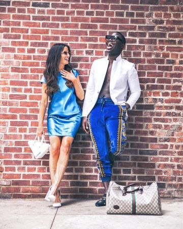 Shift Dress Blue de Michelle Zuzek en la cuenta de Instagram @stylebeacon