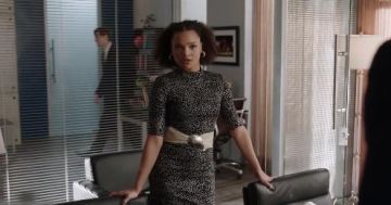 Robe à pois, porté par Vanessa (Jade Payton) dans la Dynastie Saison 3 Épisode 15