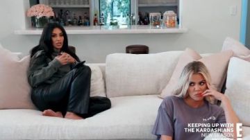 Capuche verte porté par Kim Kardashian en accord avec les Kardashians Saison 18 Épisode 1