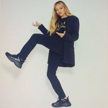 Calvin Klein Maya Chunky Sneak­ers of Jade Thirlwall on the Instagram account @jadethirlwall March 24, 2020