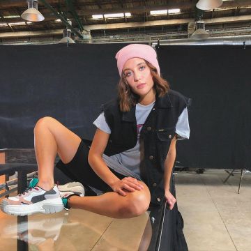 Sneakers Rex Coolway de María Pedraza on the account Instagram of @mariapedraza_