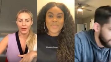 Ganni Cardigan en Cachemire Gilet porté par Morgan Stewart sur E! News Du 1er Avril 2020