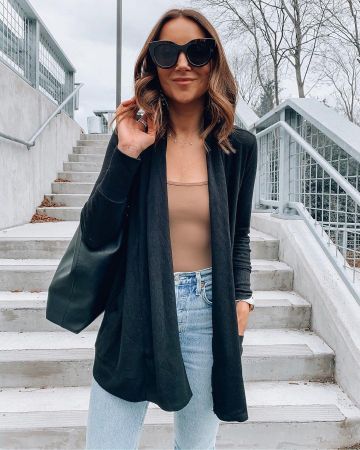 Cozy Ribbed Cardigan de Anna Brstyle en la cuenta de Instagram @anna_brstyle