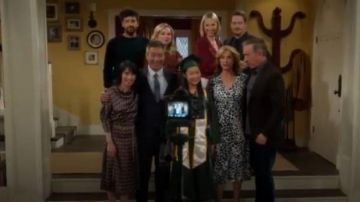 Red Suede JAcket worn by Mandy Baxter (Molly McCook) in Last Man Standing Season 8 Episode 17