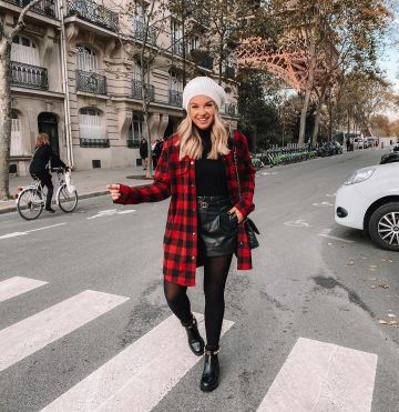 Bb dakota Red Jack­et of Maddie Potter Duff on the Instagram account @ottestyle