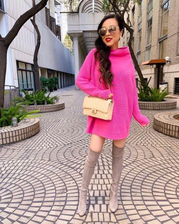 Stuart weitzman de Haute de Genou Bottes de Sasa sur l'Instagram account @shallwesasa