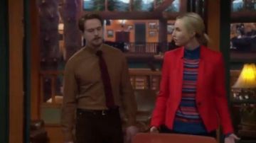 Red Blazer worn by Mandy Baxter (Molly McCook) in Last Man Standing Season 8 Episode 17