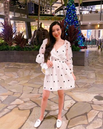 Vestido de Francisia de Sasa en la cuenta de Instagram @shallwesasa