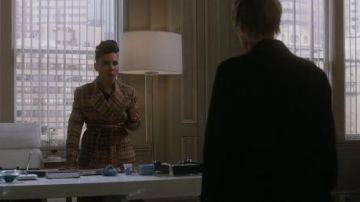 Checked Wrap Coat worn by Tegan Price (Amirah Vann) in How to Get Away with Murder Season 6 Episode 10