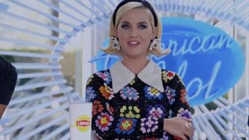 Black Flo­ral Dress worn by Katy Perry (Katy Perry) in The Rookie Season 2 Episode 16