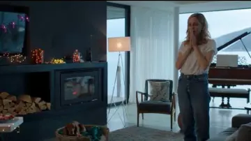 Velvet Graham and Spencer White Tee worn by Emily (Sophie Rundle) in The Nest Season 1 Episode  3