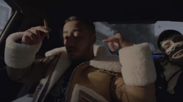 Le manteau bombardier Richard Valentine porté par Lacrim dans le clip Not My Dons de Fredo x Lacrim x 3robi