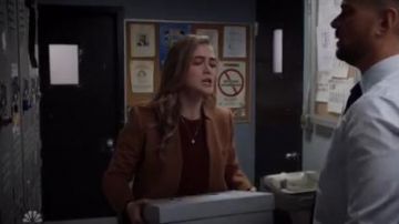 Camel Coat worn by Michaela Stone (Melissa Roxburgh) in Manifest Season 2 Episode 13