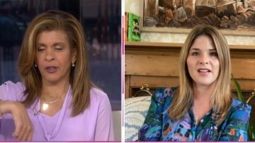 Peter Pilotto Georgette Cravate Chemisier porté par Jenna Bush Hager, sur aujourd'Hui le 6 avril 2020