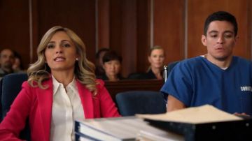 Blaz­er Pink worn by Amy Quinn (Lindsey Gort) in All Rise Season 1 Episode 19