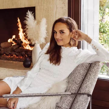 Loveshackfancy Mini Robe de Shalice Noel sur l'Instagram account @shalicenoel