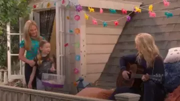 The Col­lege Sweat­shirt worn by Cassy (Allison Munn) in The Big Show Show Season 1 Episode 5