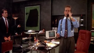 Los pantalones con clip que usó Gordon Gekko (Michael Douglas) en Wall Street