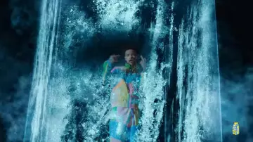 Pink dolphin Mul­ti­col­or Pas­tel Track­pants worn by Lil Mosey in his  Blueberry Faygo music video