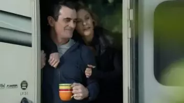 Navy Zip Hood­ie worn by Phil Dunphy (Ty Burrell) in Modern Family Season 11 Episode 17