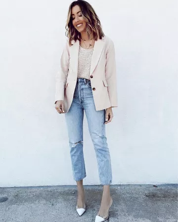 Droite Crop Jeans de Jaime Shrayber sur l'Instagram account @jaimeshrayber