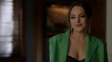 Cristal Boucles d'oreilles portées par Fallon Carrington (Elizabeth Gillies) dans la Dynastie Saison 3 Épisode 16