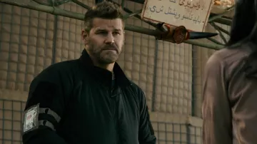 Crye Precision black zip jacket worn by Jason Hayes (David Boreanaz) as seen in SEAL Team (S03E17)