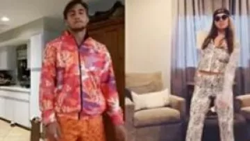 Leopard Jambe Large Pantalon porté par Hannah Brown dans La Bachelorette