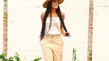 Cargo Pantalon porté par Rachel Lindsay dans La Bachelorette