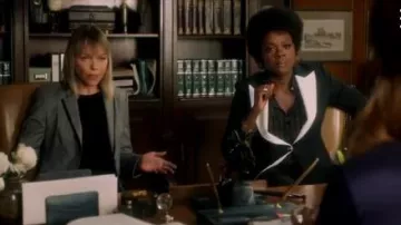 Chain Print Shirt worn by Annalise Keating (Viola Davis) in How to Get Away with Murder Season 6 Episode 11