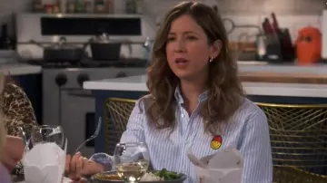 Striped Shirts worn by Joanna (Jessy Hodges) in Indebted Season 1 Episode 10