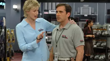 L'authentique badge de travail Smart Tech porté par Andy (Steve Carell) dans 40 ans, toujours puceau