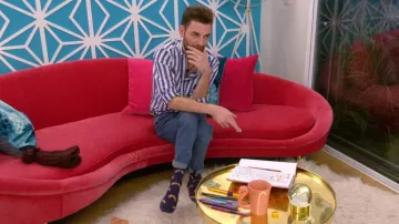 Les chaussettes motif arcs-en-ciel de Gary dans The Circle Game Episode 8