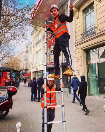 The pair of boots Timberland Hugo Posay on his account Instagram @hugop0say