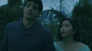 Shawl collar pullover sweater worn by Peter Kavinsky (Noah Centineo) as seen in To All the Boys: P.S. I Still Love You