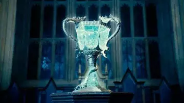 The replica of the goblet of Fire in Harry Potter and the goblet of fire
