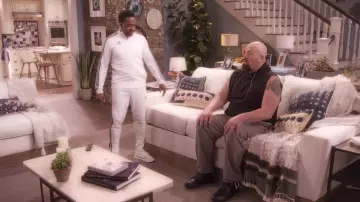 Adidas tracksuit in white worn by Terry (Jaleel White) as seen in The Big Show Show (S01E08)