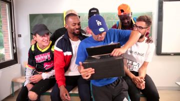 La gorra New Era USADA por Mister V en su video THE NOTICE - BE PROF 