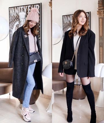 El pequeño bolso Gucci GG acolchado negro de Marie Tuffery en su cuenta de Instagram @sleepingbeautyytb