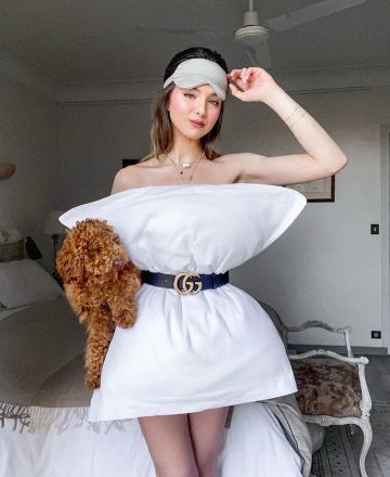 El cinturón Gucci de Marie Tuffery en su account@sleepingbeautyytb de Instagram
